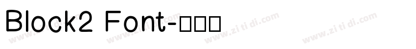 Block2 Font字体转换